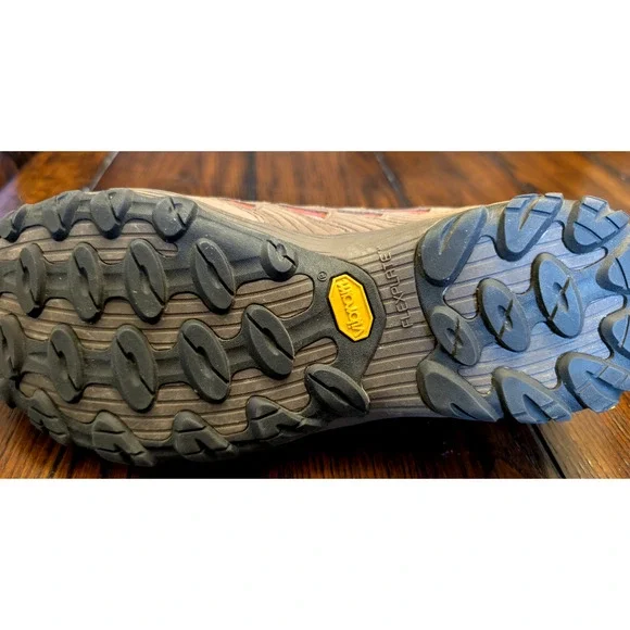 Merrell Boulder Trail Hiking Shoes Mens 9.5 D Brown Vibram Sole EUC - Picture 5 of 8